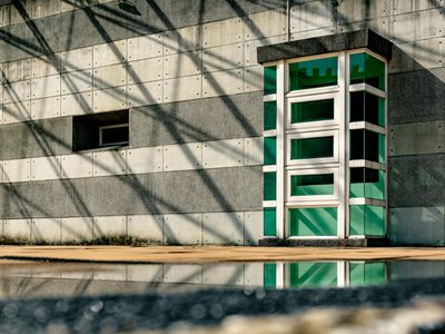 Abstract blue light representing serenity and calmness.